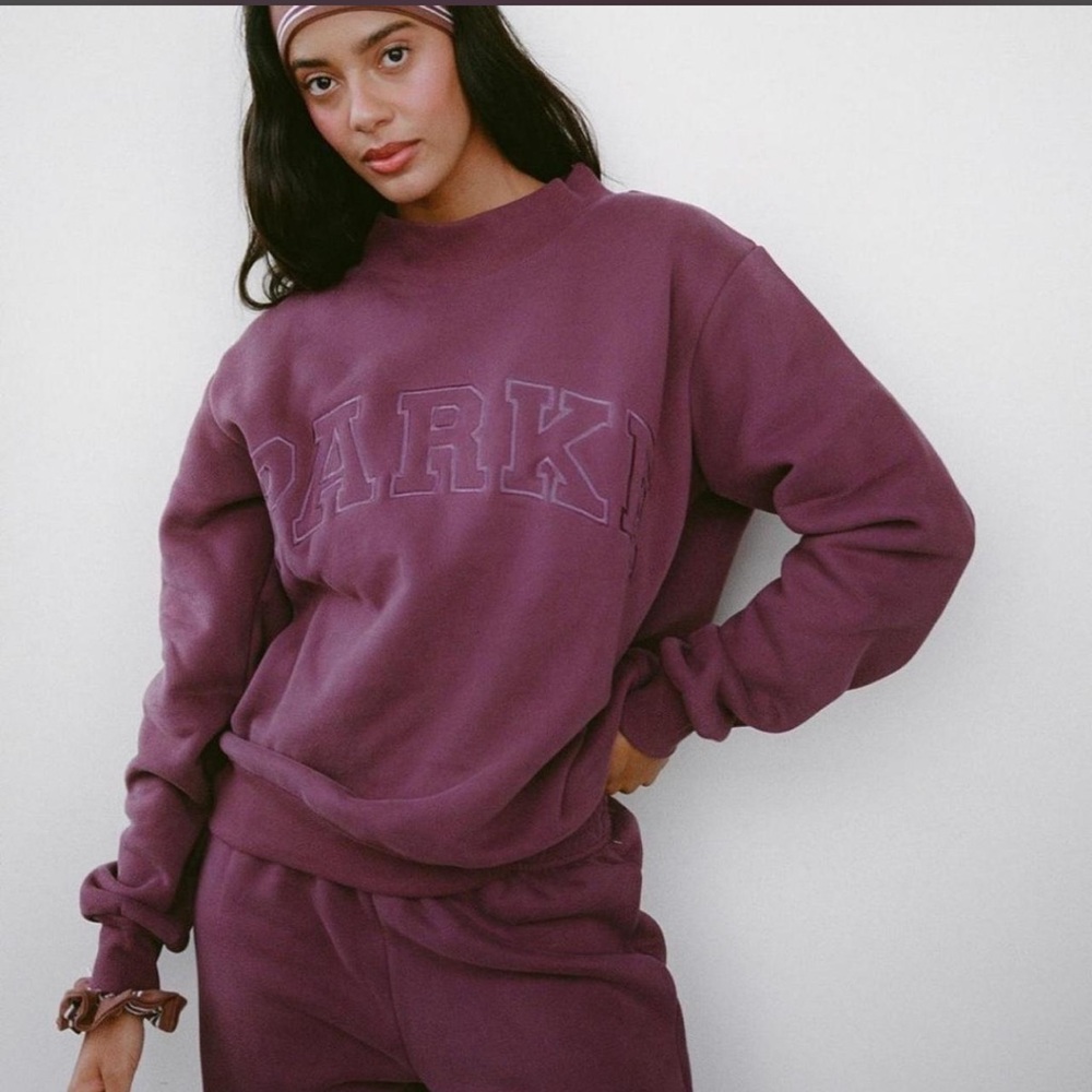 Parke Eggplant Mockneck